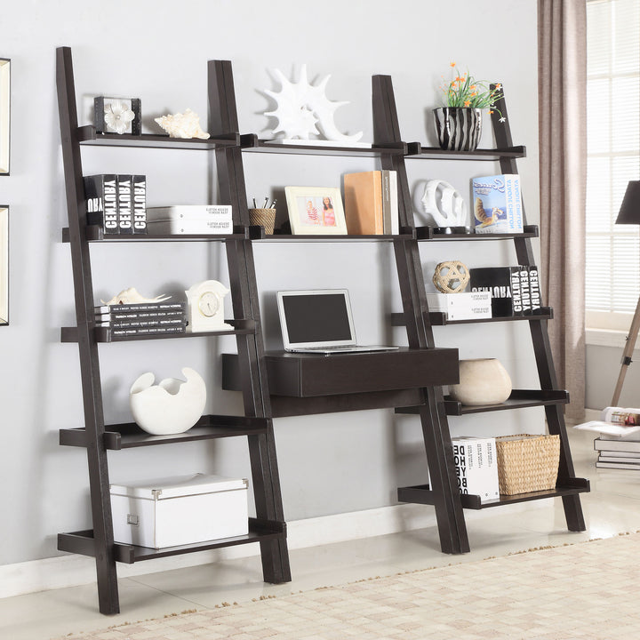 Colella 2-shelf Writing Ladder Desk Cappuccino