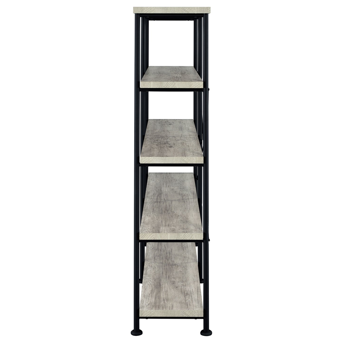 Analiese 4-shelf Open Bookcase Grey Driftwood