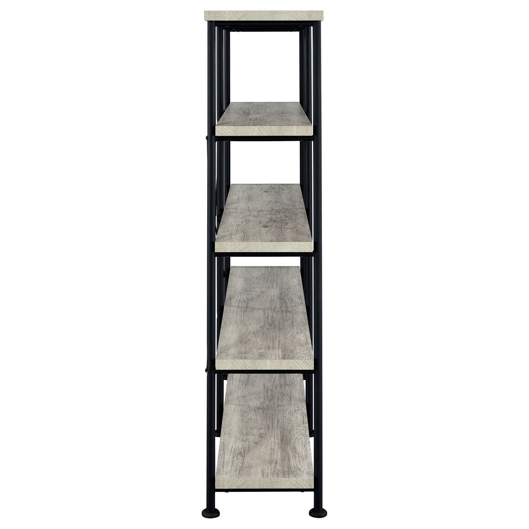 Analiese 4-shelf Open Bookcase Grey Driftwood