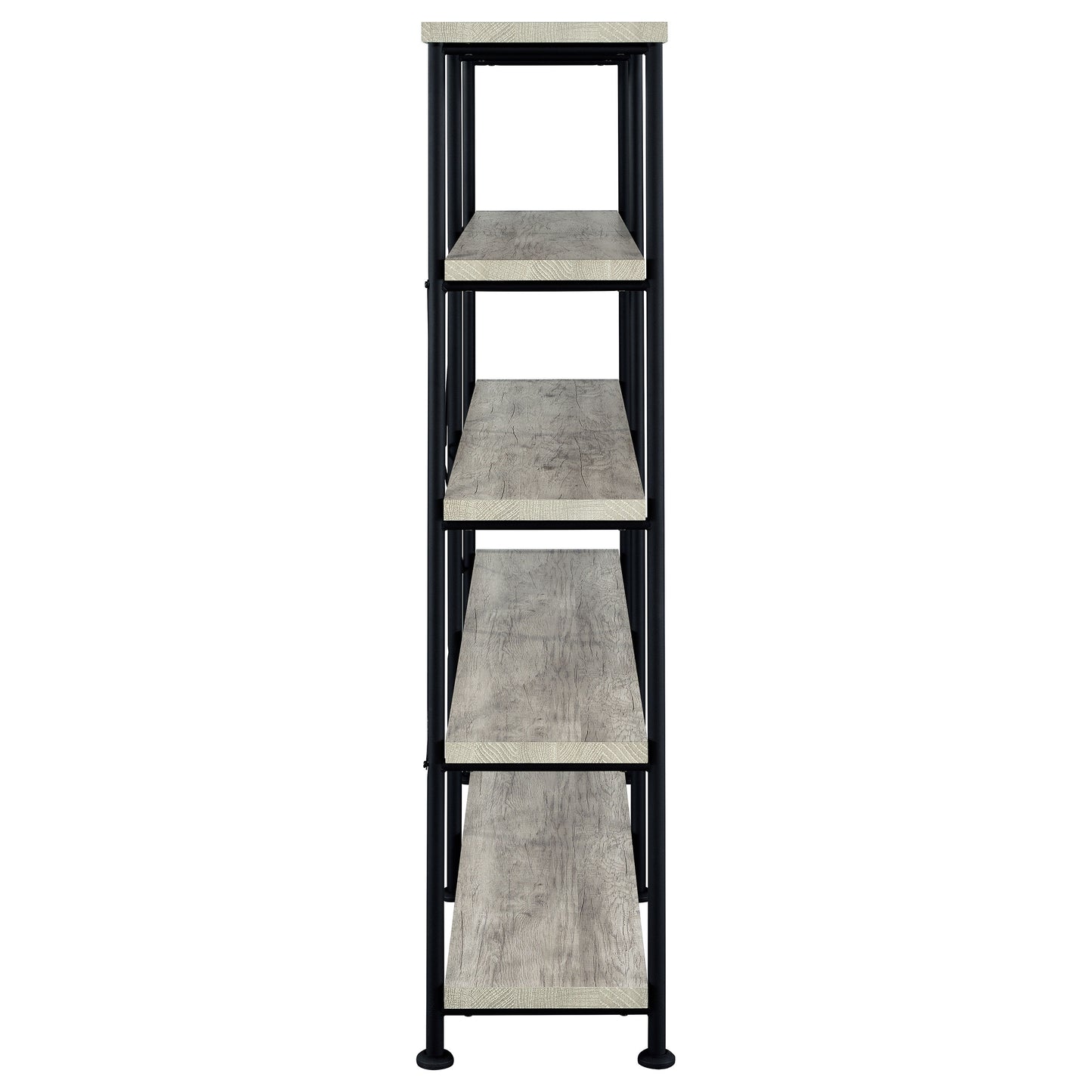 Analiese 4-shelf Open Bookcase Grey Driftwood