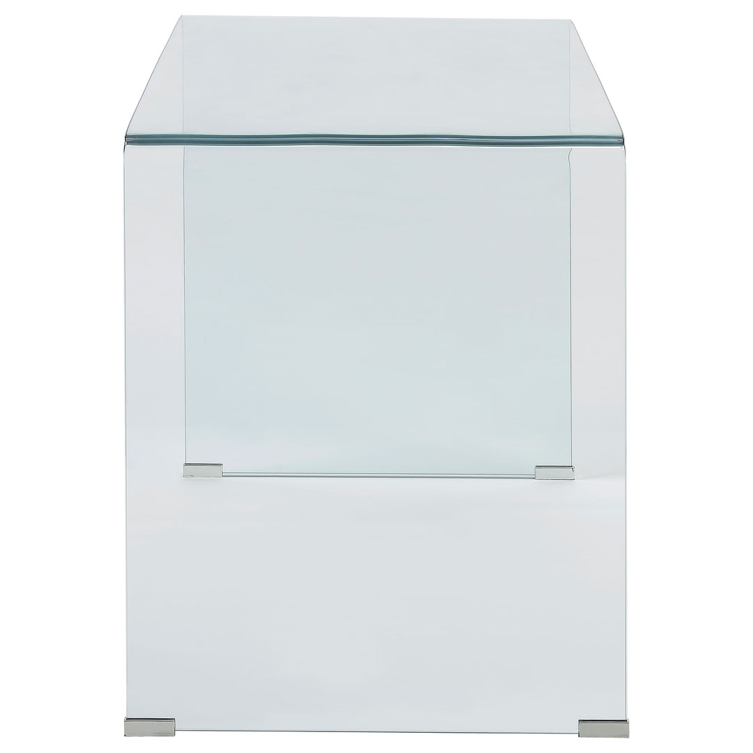 Ripley Glass Writing Desk Clear