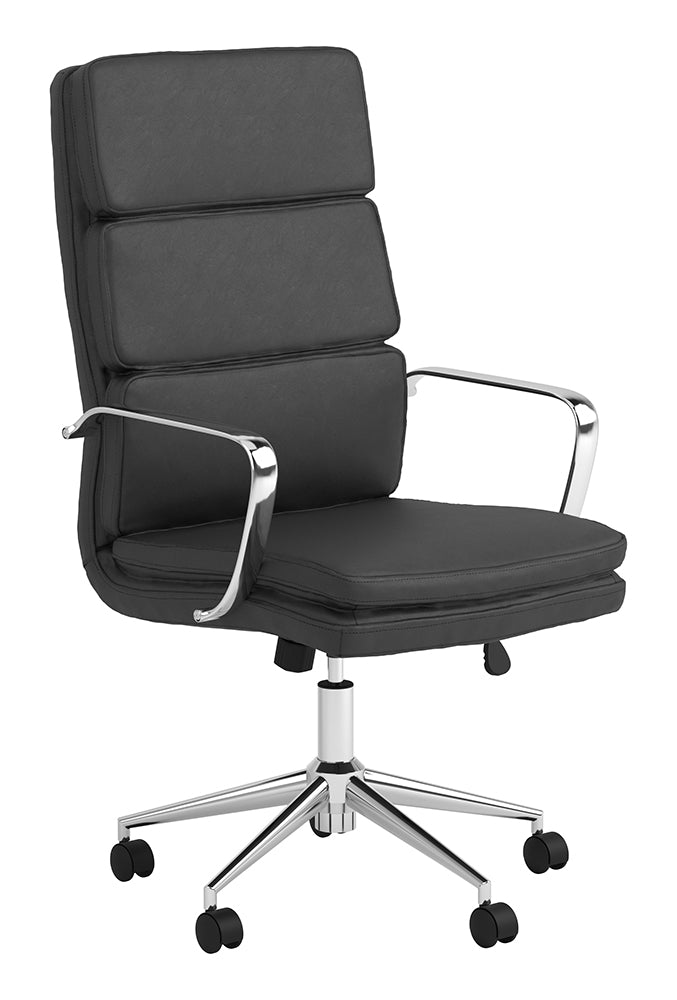 Ximena High Back Upholstered Office Chair Black