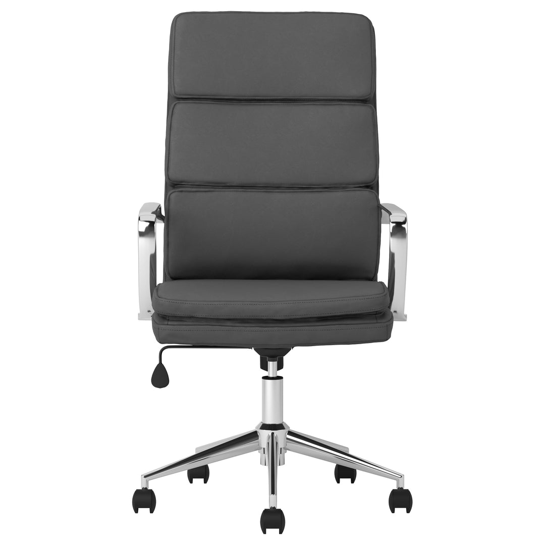 Ximena High Back Upholstered Office Chair Grey