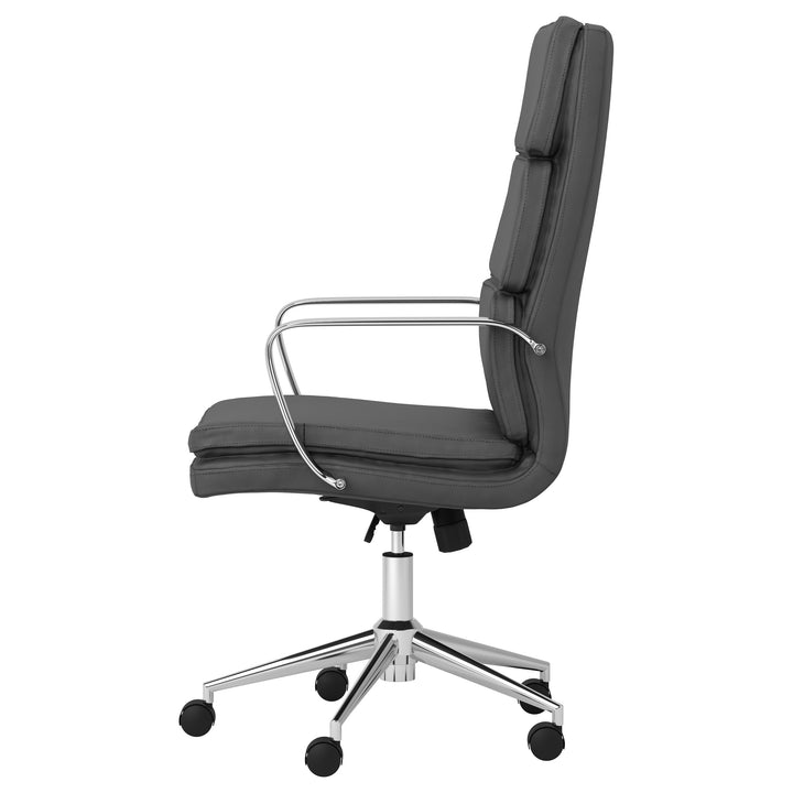 Ximena High Back Upholstered Office Chair Grey