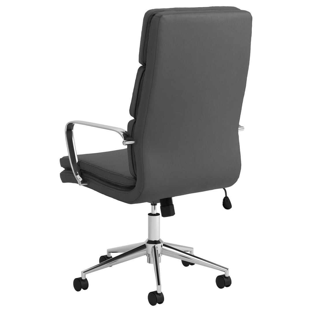 Ximena High Back Upholstered Office Chair Grey