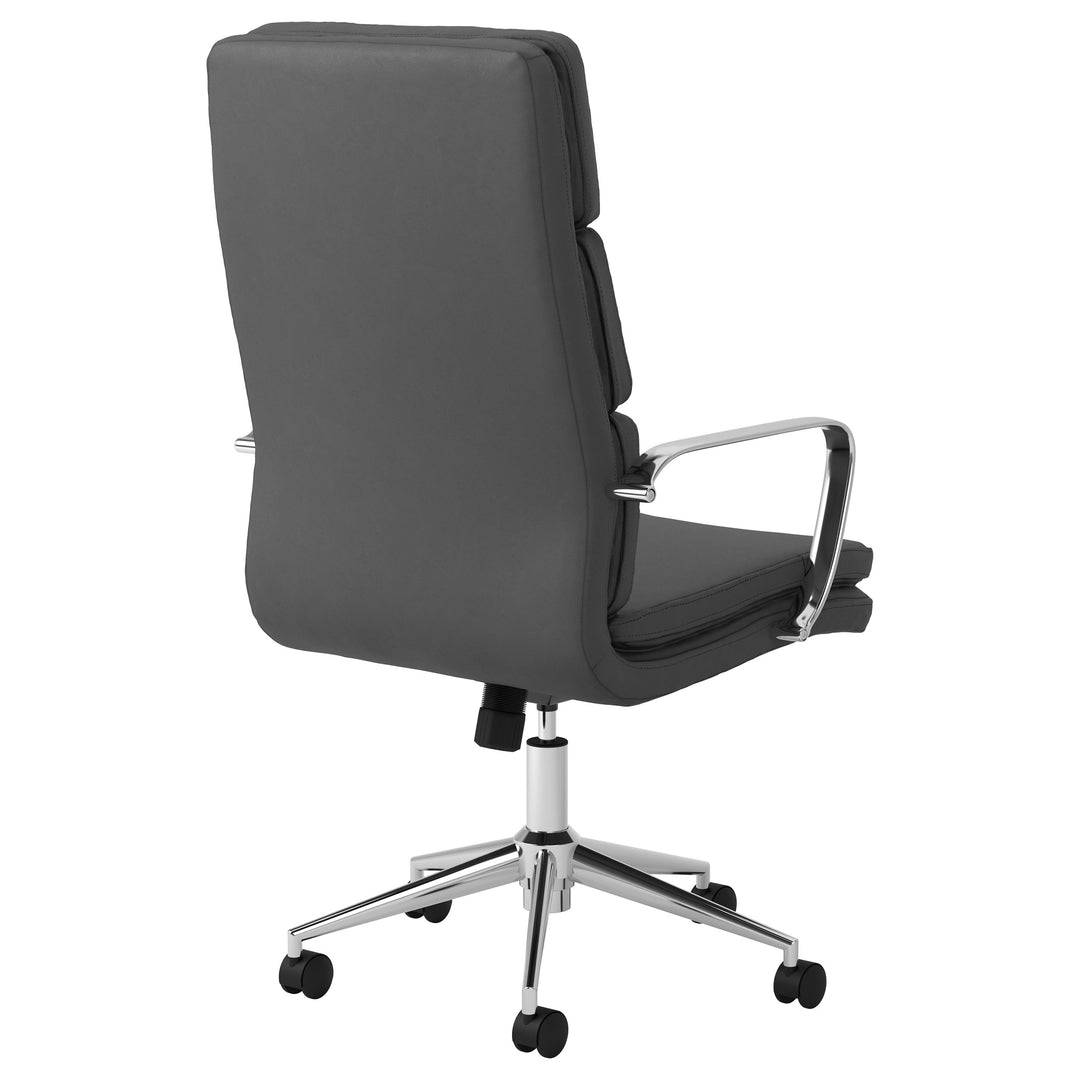 Ximena High Back Upholstered Office Chair Grey