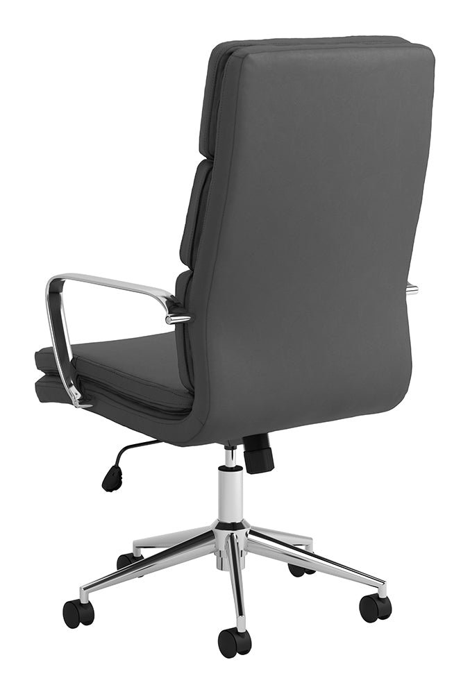 Ximena High Back Upholstered Office Chair Grey