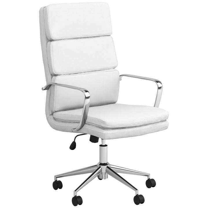 Ximena High Back Upholstered Office Chair White