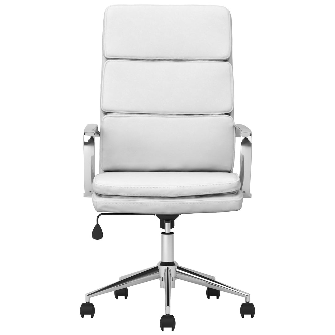 Ximena High Back Upholstered Office Chair White