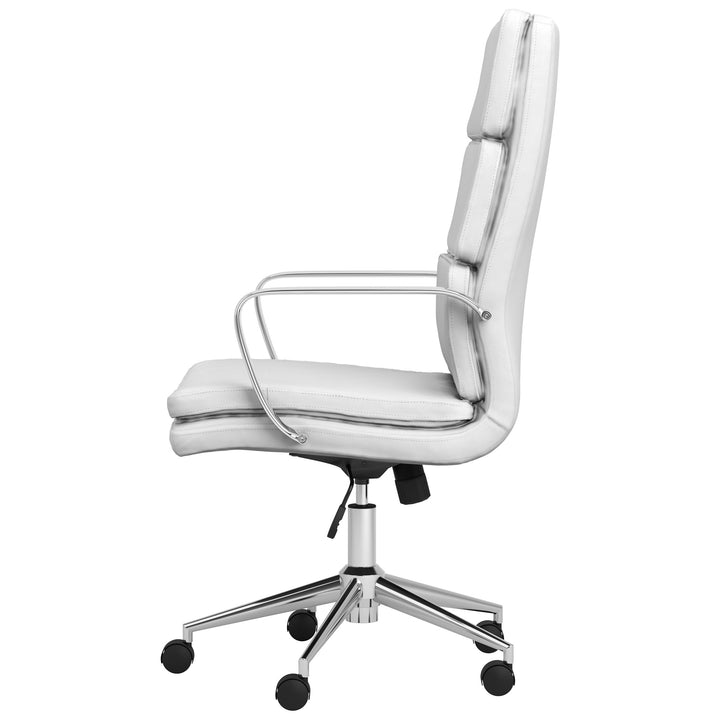 Ximena High Back Upholstered Office Chair White