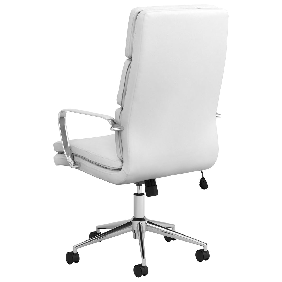 Ximena High Back Upholstered Office Chair White