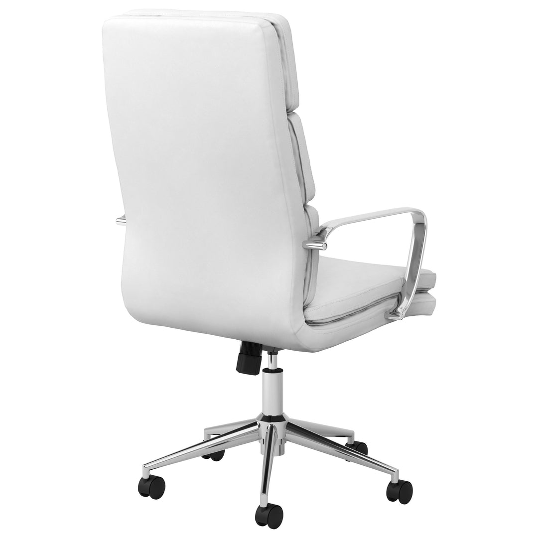 Ximena High Back Upholstered Office Chair White