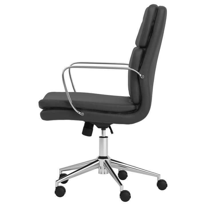 Ximena Standard Back Upholstered Office Chair Black