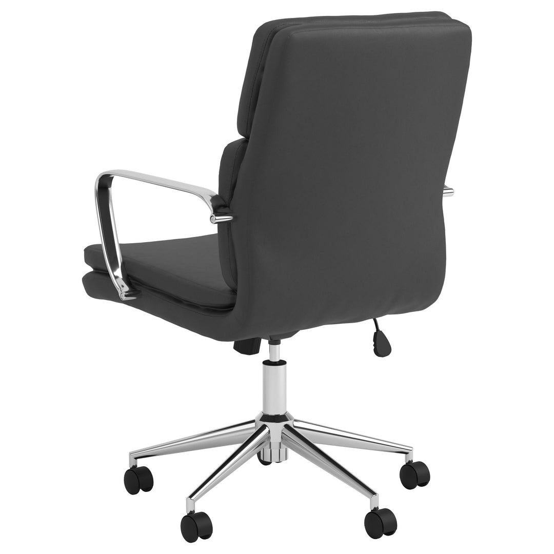 Ximena Standard Back Upholstered Office Chair Black