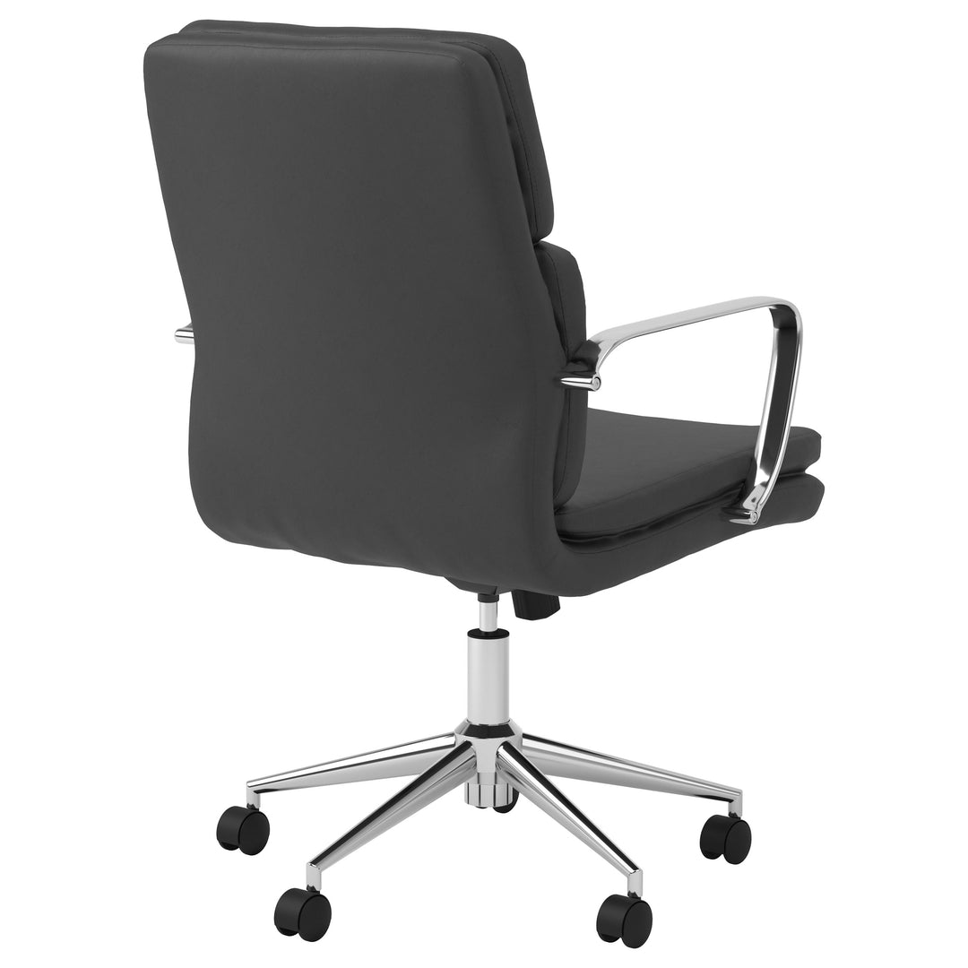 Ximena Standard Back Upholstered Office Chair Black