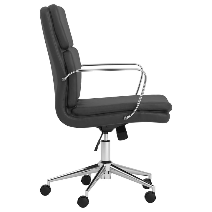 Ximena Standard Back Upholstered Office Chair Black