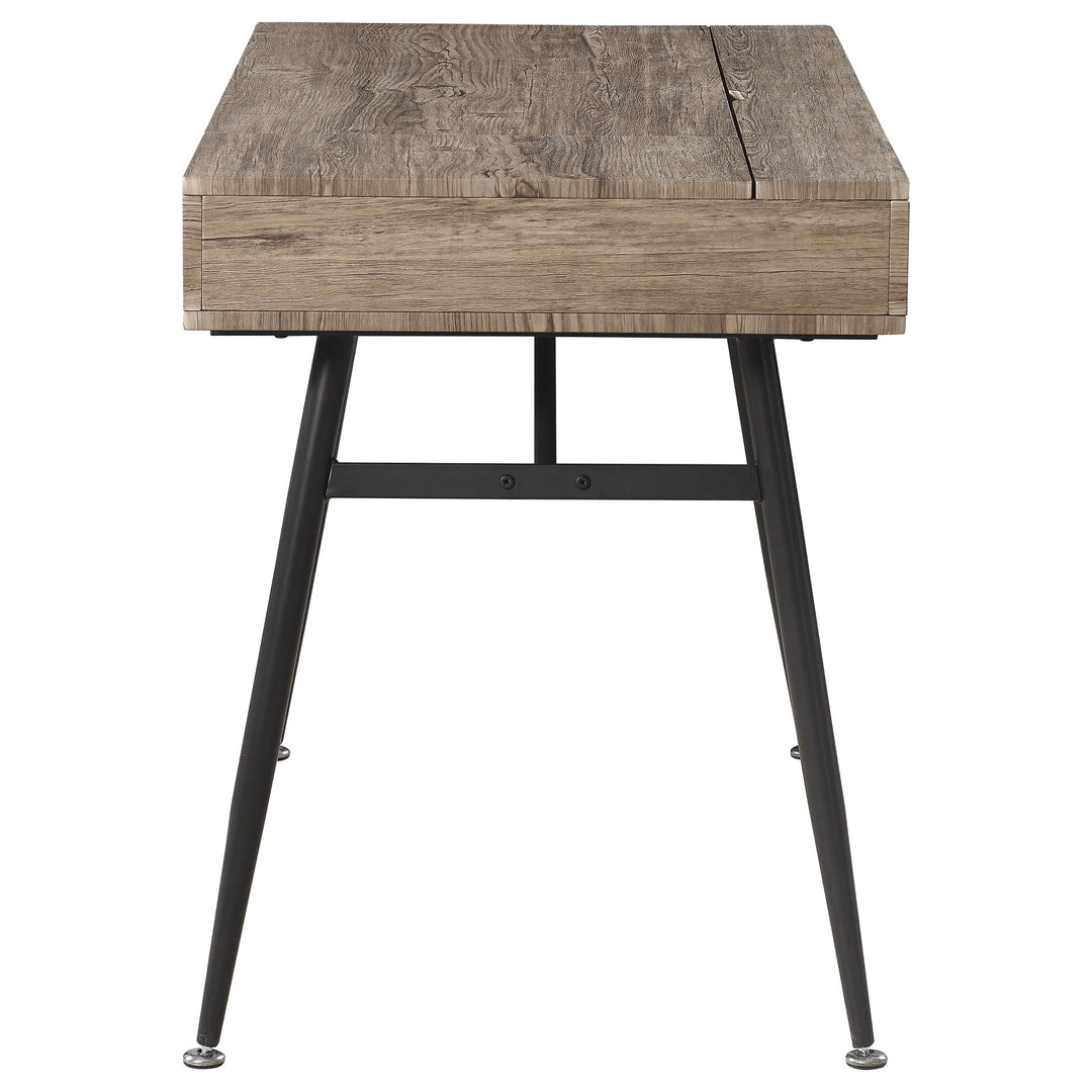 Rafael 1-drawer Writing Desk Rustic Driftwood