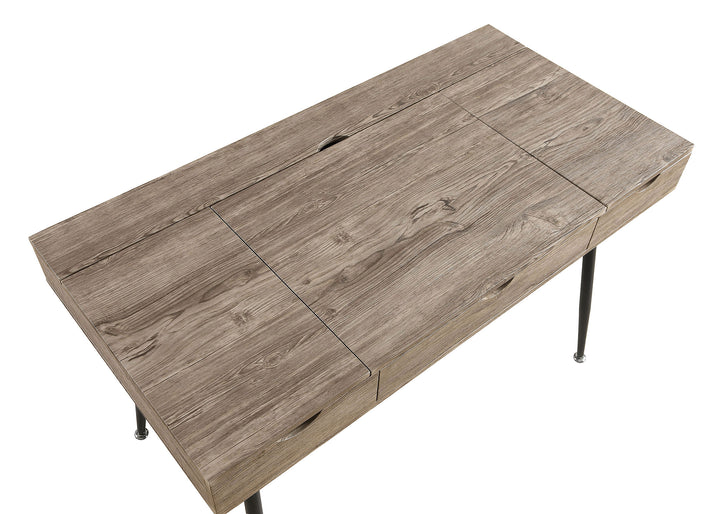 Rafael 1-drawer Writing Desk Rustic Driftwood