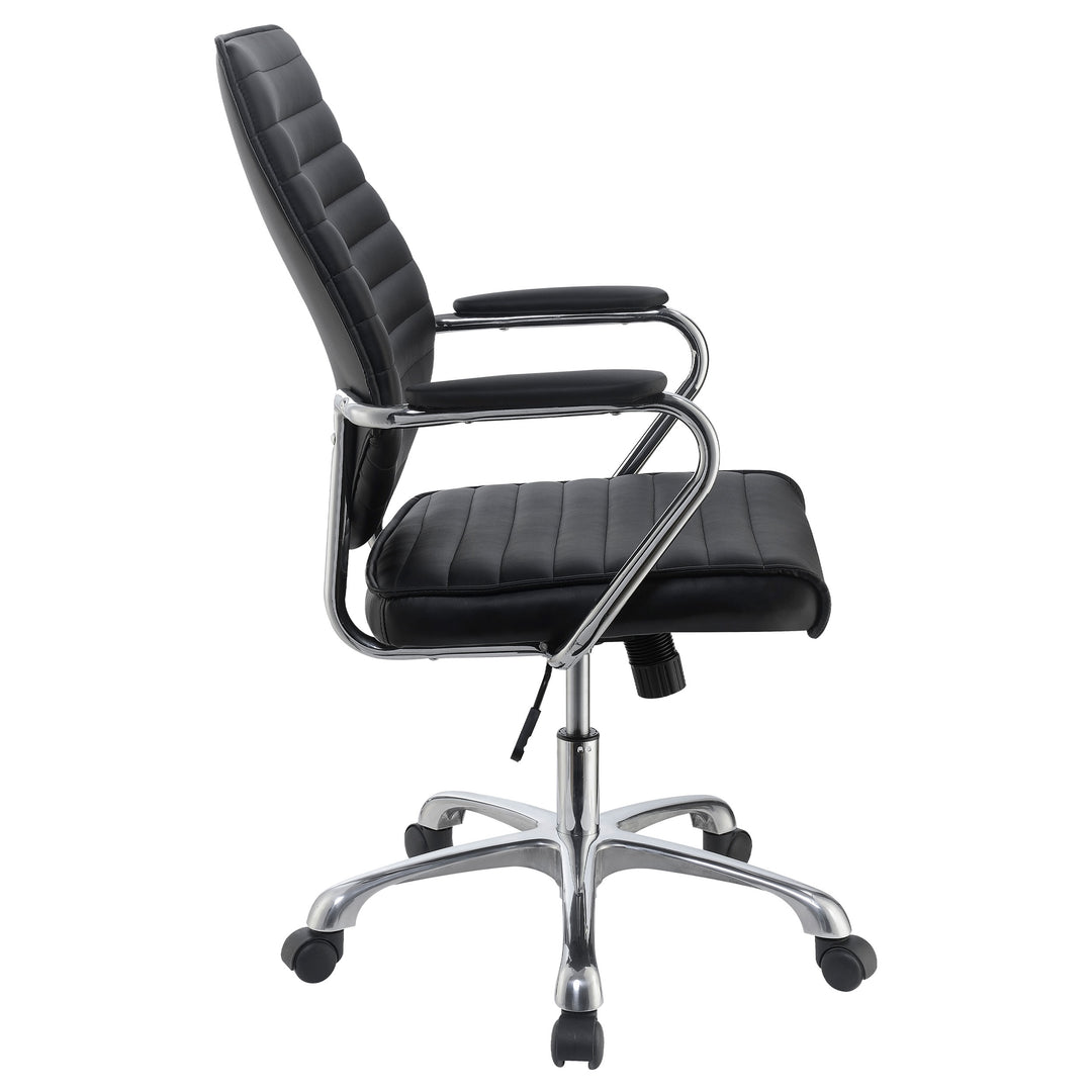 Chase High Back Office Chair Black and Chrome