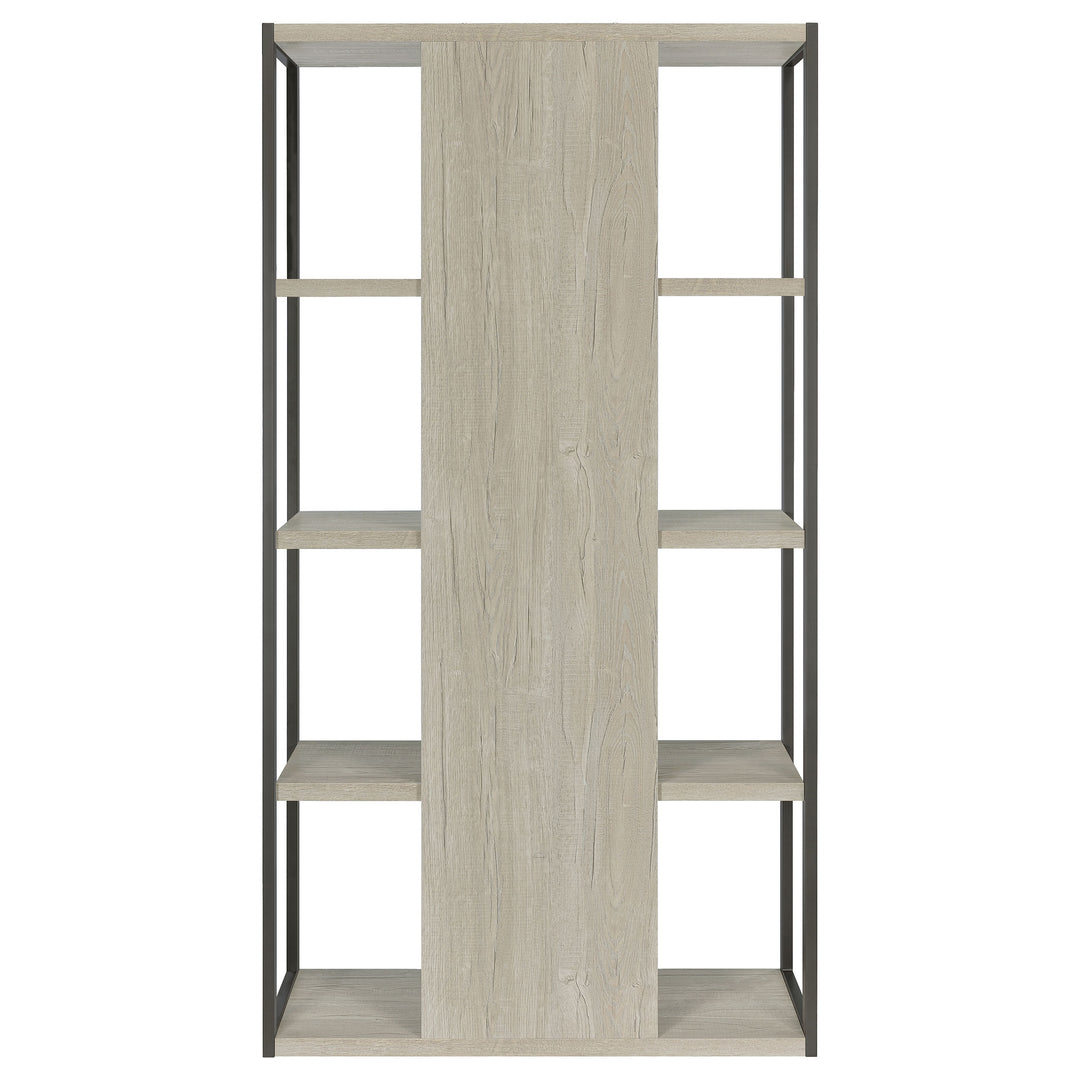 Loomis 4-shelf Bookcase Whitewashed Grey