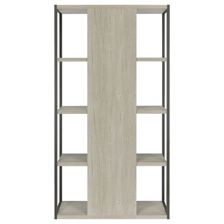 Loomis 4-shelf Bookcase Whitewashed Grey