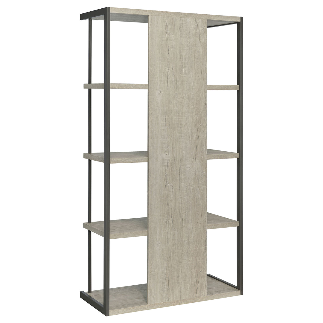 Loomis 4-shelf Bookcase Whitewashed Grey