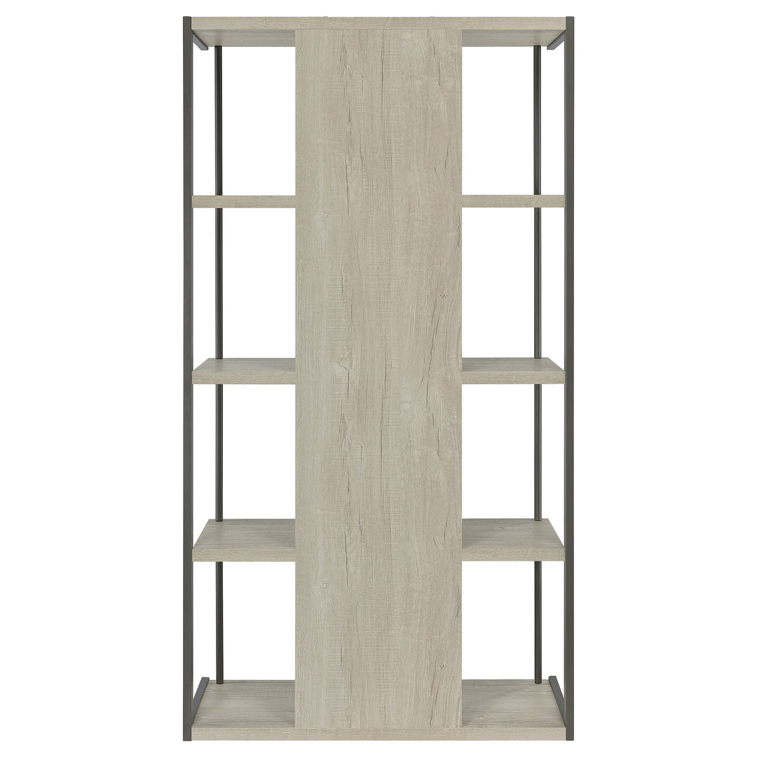 Loomis 4-shelf Bookcase Whitewashed Grey