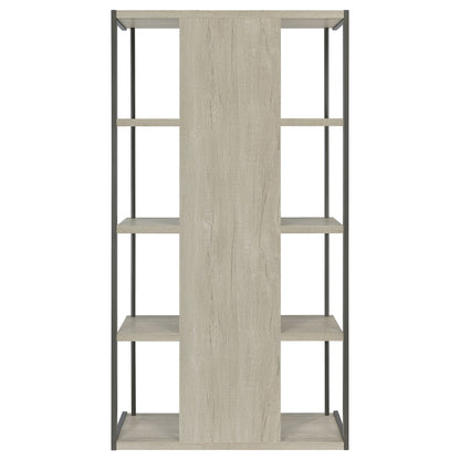 Loomis 4-shelf Bookcase Whitewashed Grey