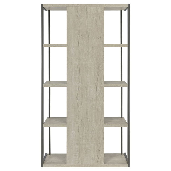 Loomis 4-shelf Bookcase Whitewashed Grey