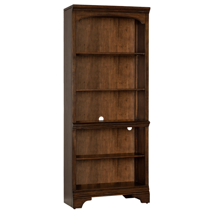 Hartshill 5-shelf Bookcase Burnished Oak