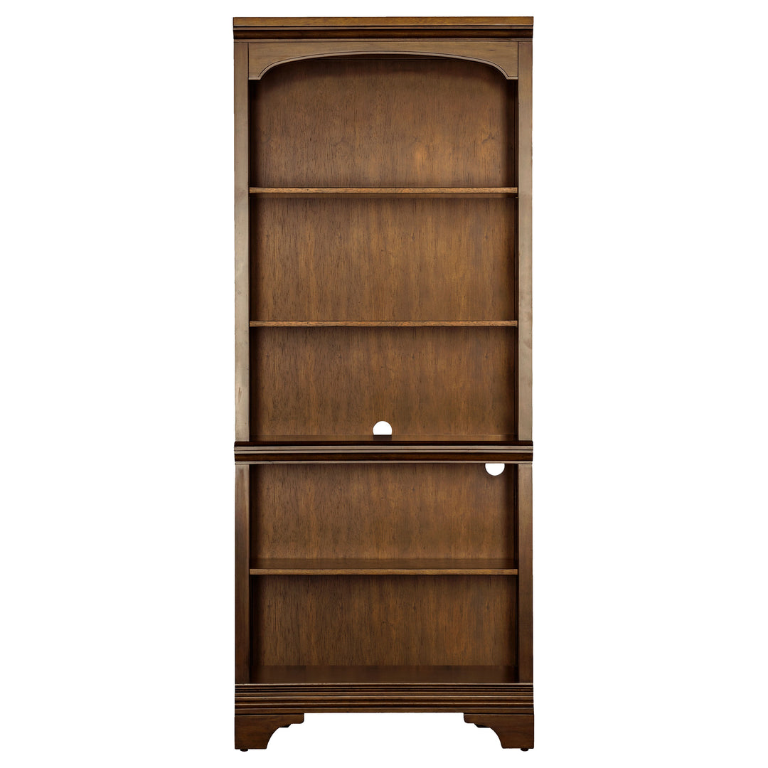 Hartshill 5-shelf Bookcase Burnished Oak