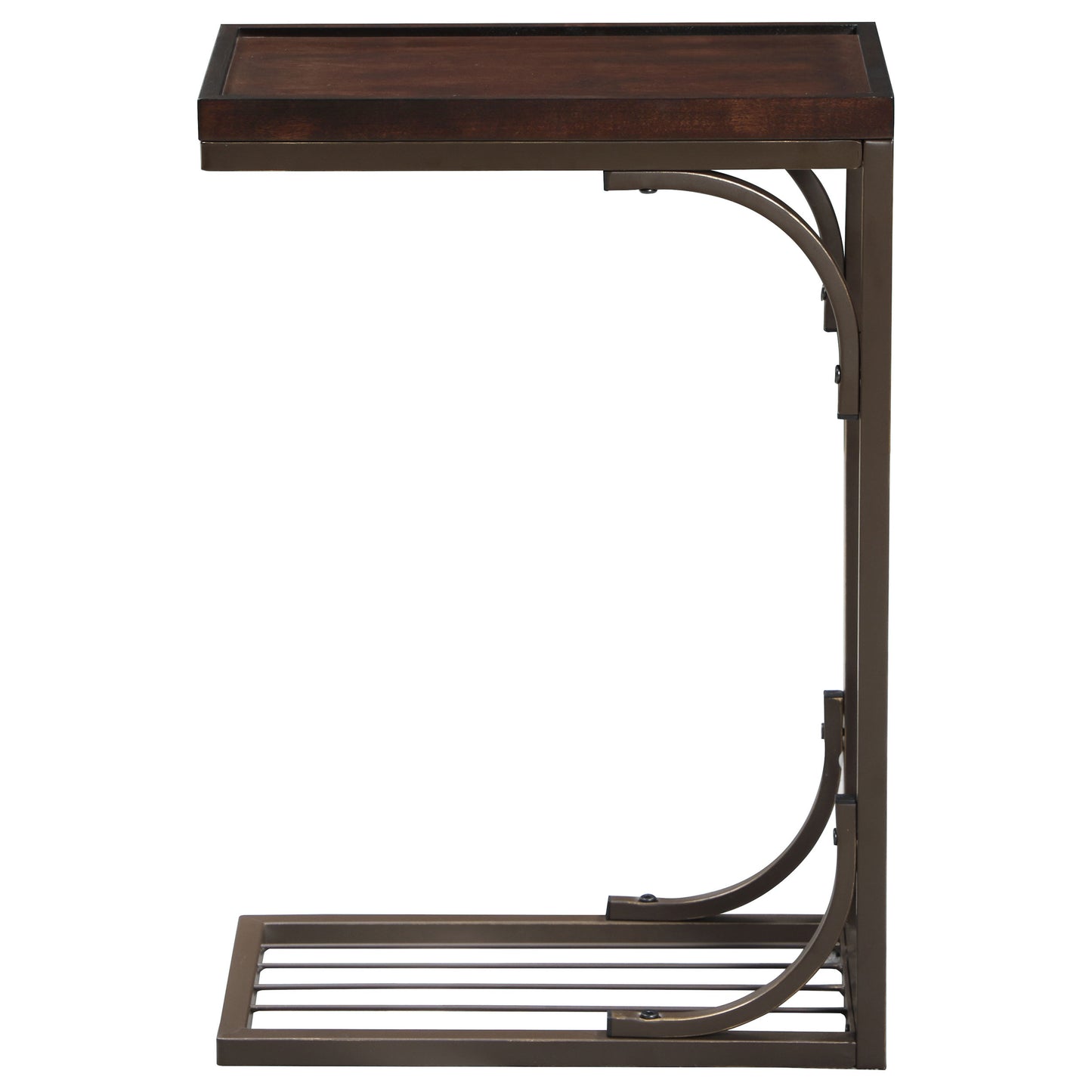 Alyssa Accent Table Brown and Burnished Copper