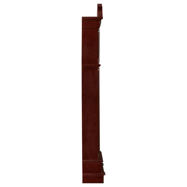 Diggory Grandfather Clock Brown Red and Clear