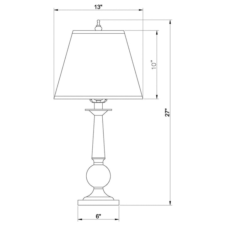 Ochanko Cone shade Table Lamps Bronze and Beige (Set of 2)