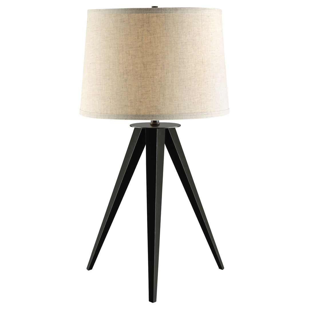 Sabat Tripod Base Table Lamp Black and Light Grey