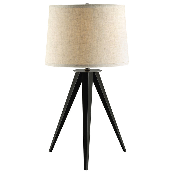 Sabat Tripod Base Table Lamp Black and Light Grey