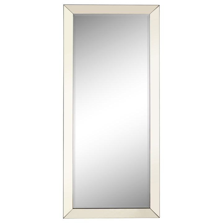 Barnett Rectangular Floor Mirror Silver