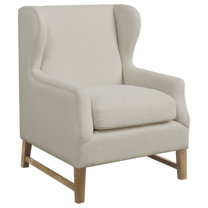 Fleur Wing Back Accent Chair Cream