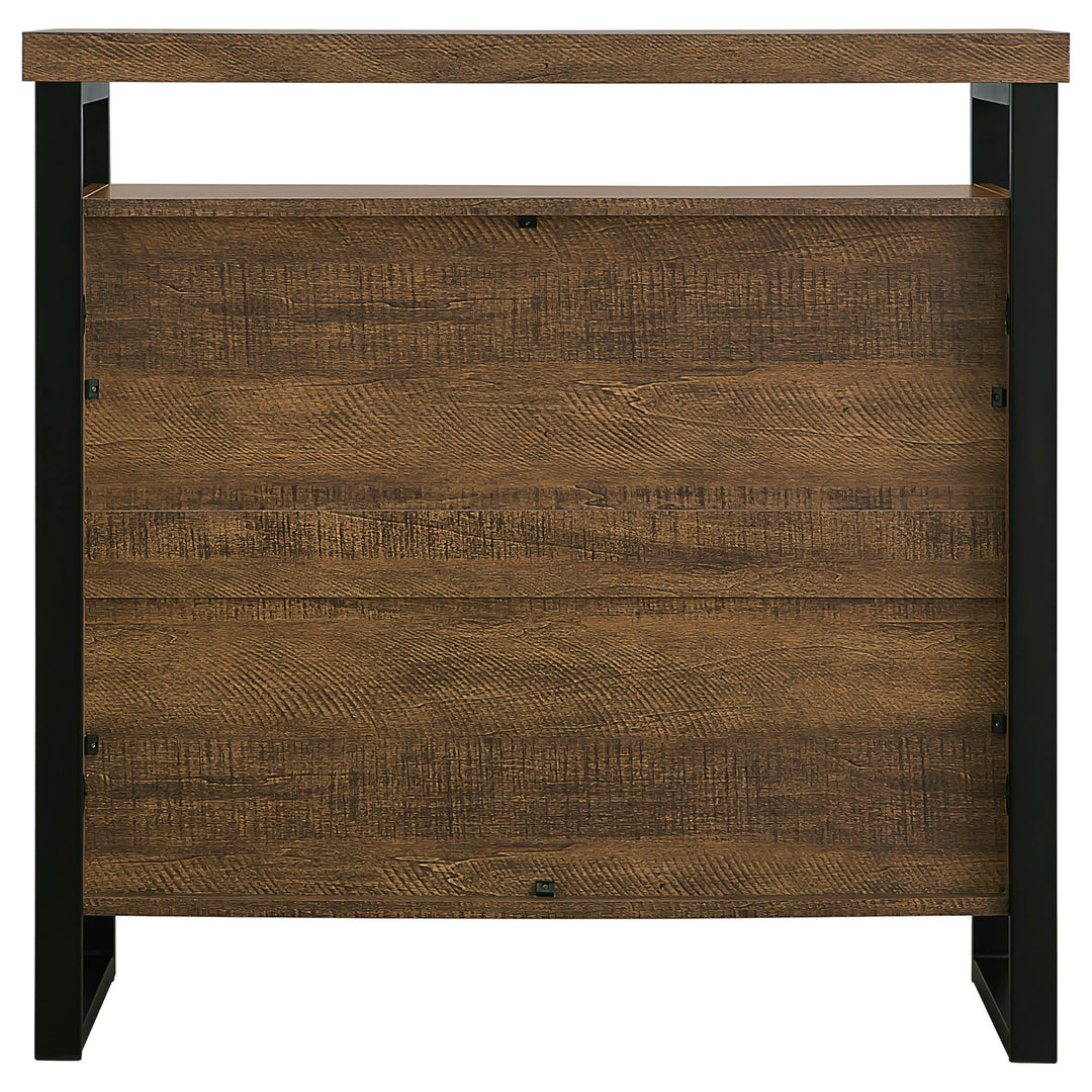 Thompson 3-drawer Accent Cabinet Rustic Amber