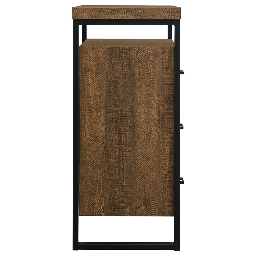 Thompson 3-drawer Accent Cabinet Rustic Amber