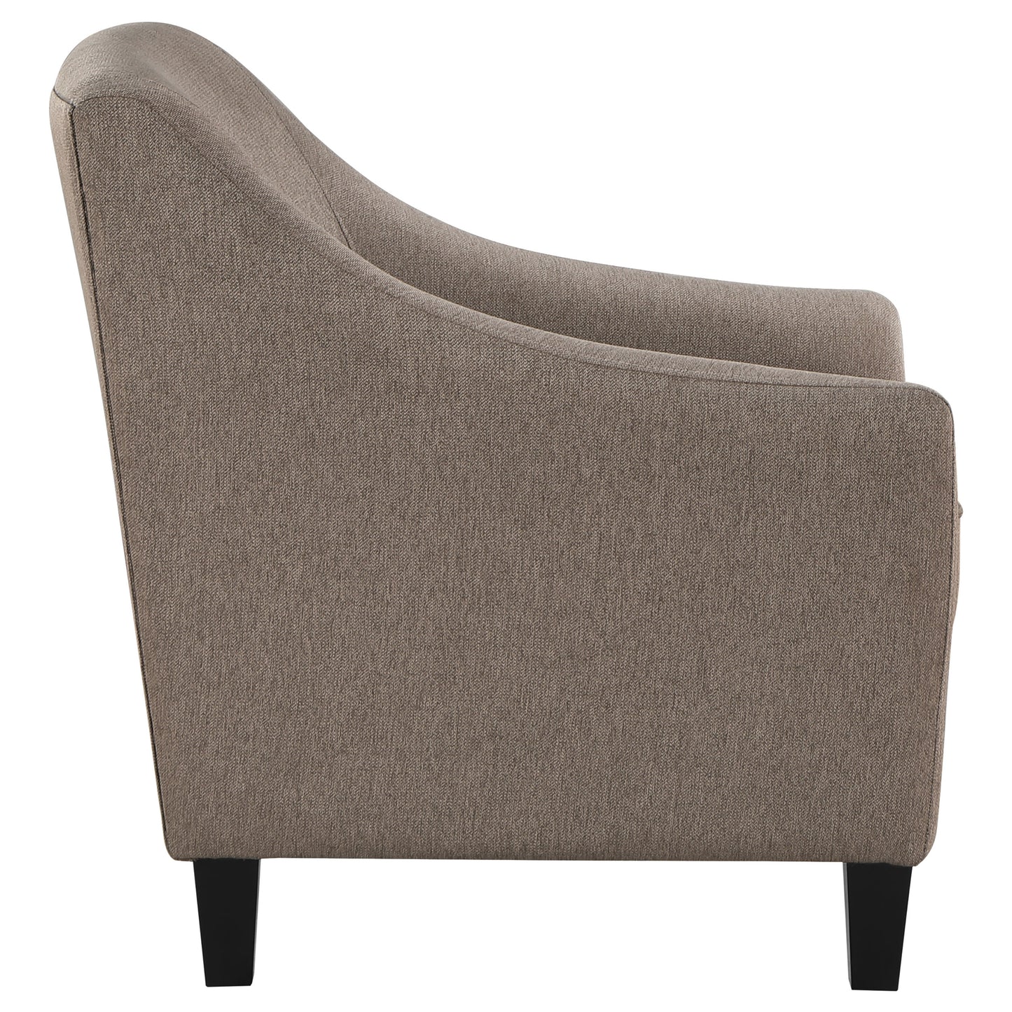 Liam Upholstered Sloped Arm Accent Club Chair Camel