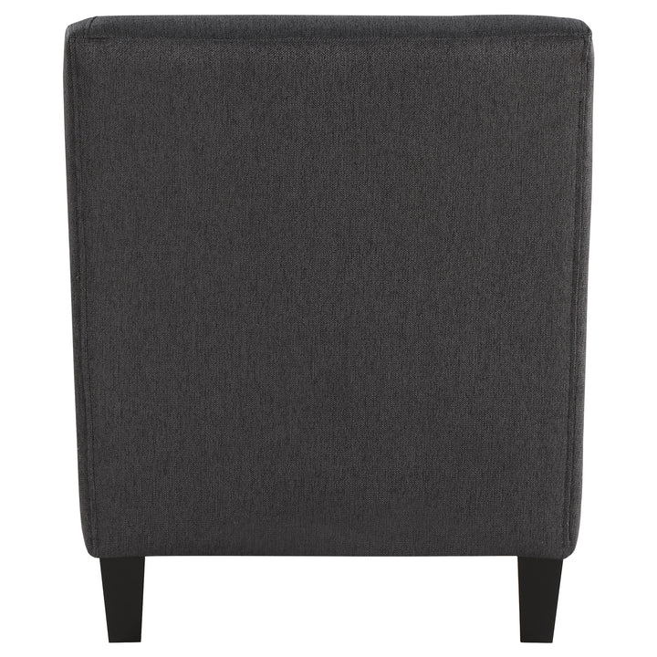 Liam Upholstered Sloped Arm Accent Club Chair Black