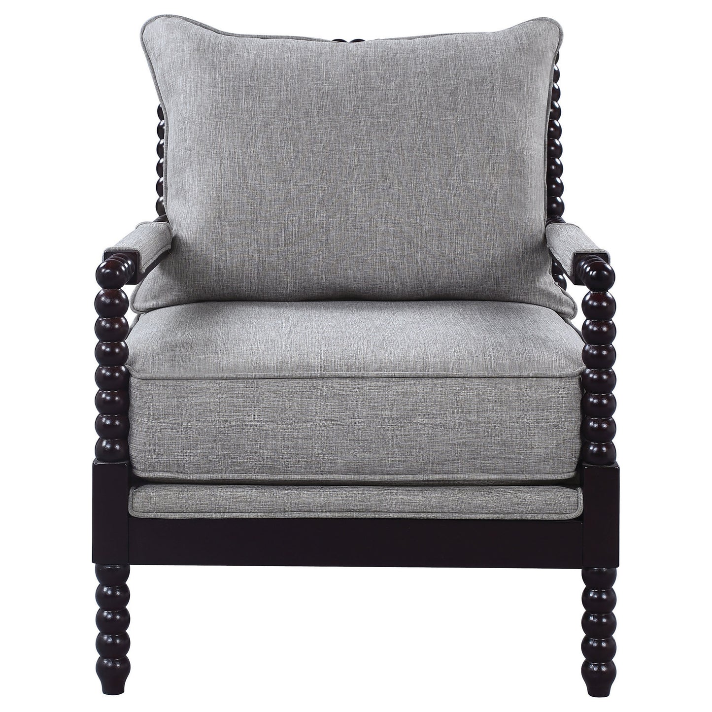 Blanchett Cushion Back Accent Chair Grey and Black