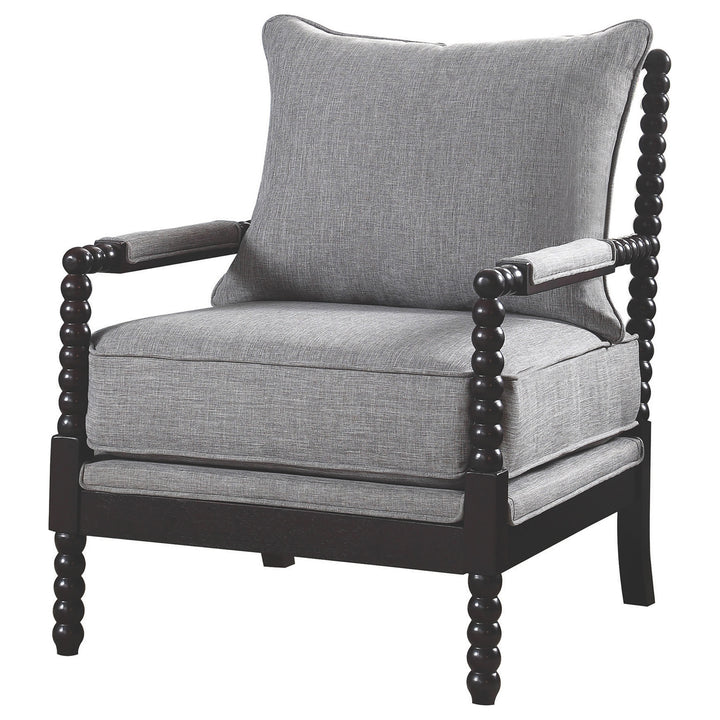 Blanchett Cushion Back Accent Chair Grey and Black