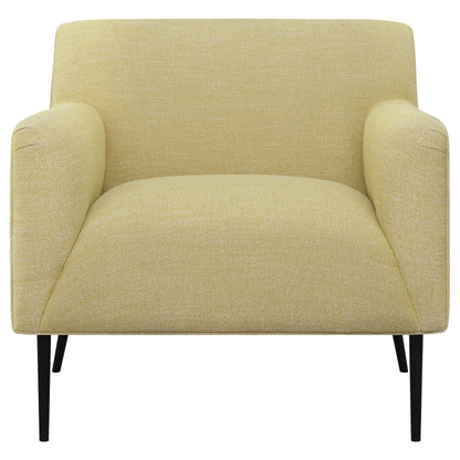 Darlene Upholstered Track Arms Accent Chair Lemon