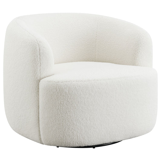 Hudson Upholstered Swivel Chair Natural