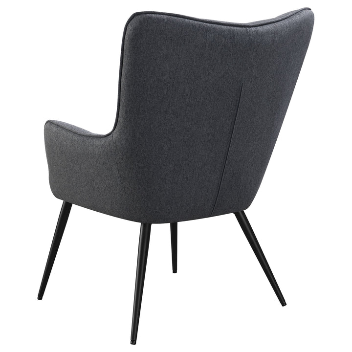 Isla Upholstered Flared Arms Accent Chair with Grid Tufted