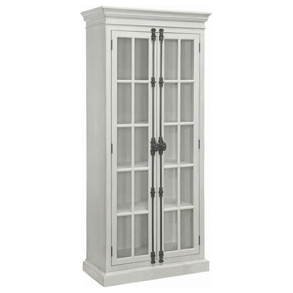 Toni 2-door Tall Cabinet Antique White