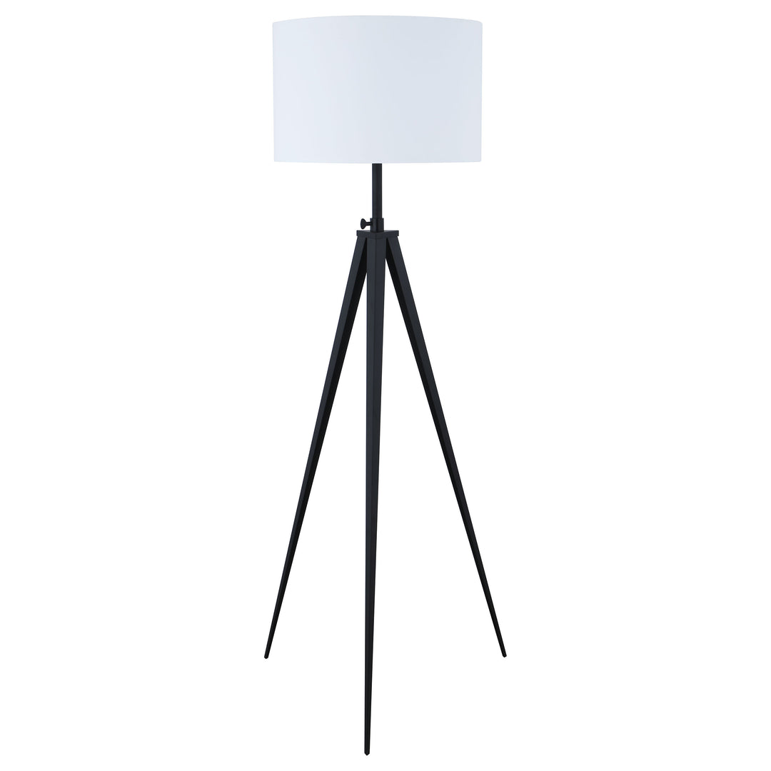 Harrington Tripod Legs Floor Lamp White and Black