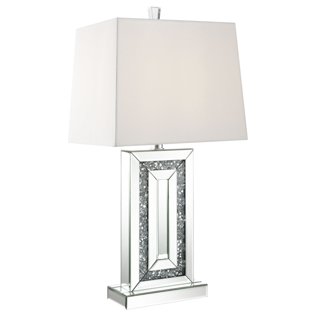 Ayelet Table Lamp with Square Shade White and Mirror